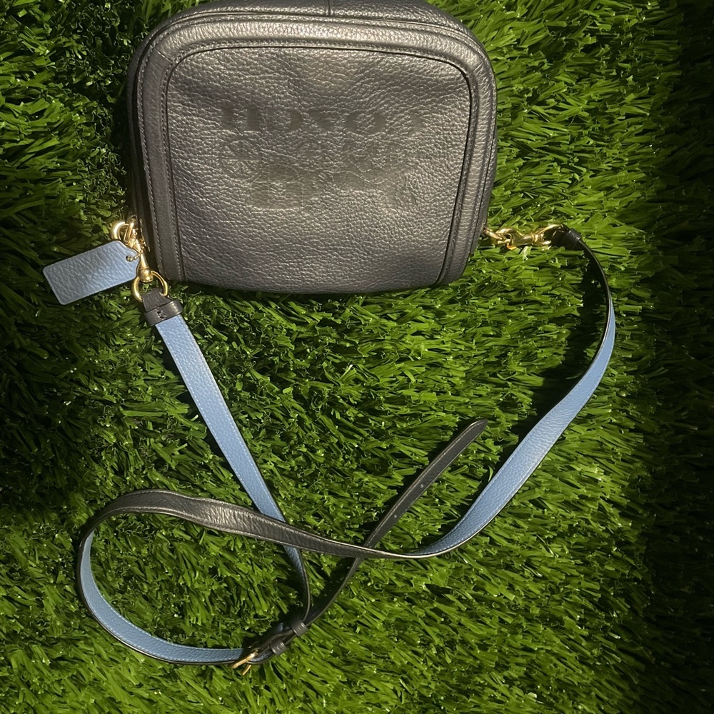Coach Blue Sadle Bag with Blue Strap